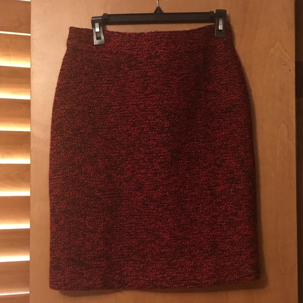 Garnet Hill red and black skirt